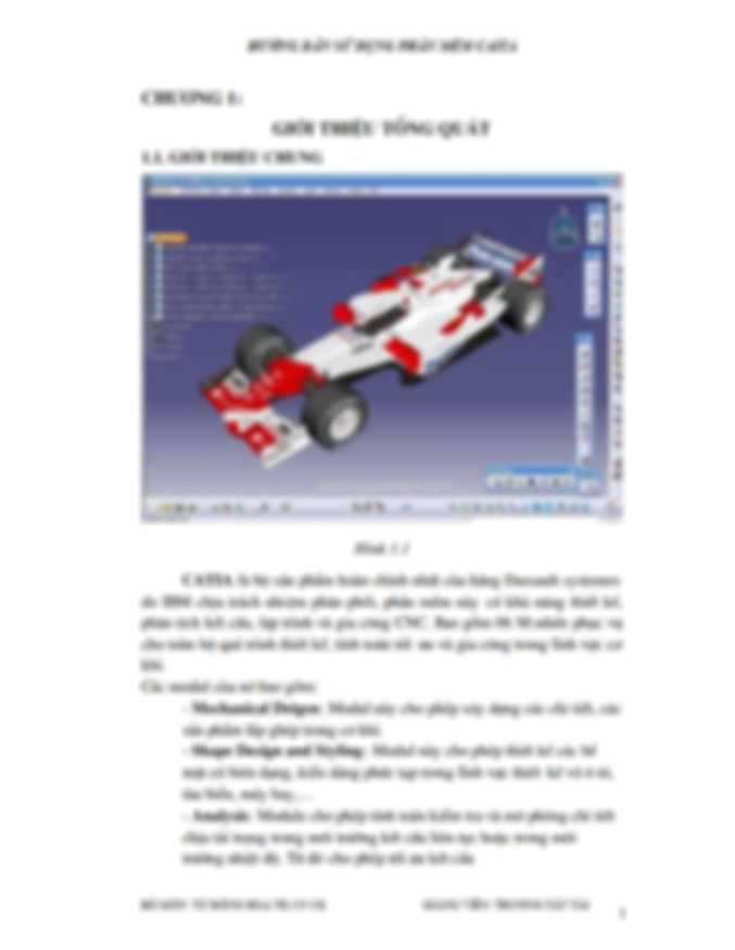 Tài Liệu Hướng Dẫn Sử Dụng Catia Cơ Bản Và Nâng Cao
