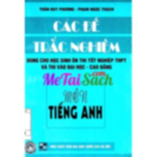 Các Đề Trắc Nghiệm Môn Tiếng Anh