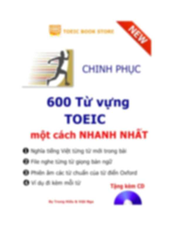 Chinh Phục 600 Từ Vựng Toeic Một Cách Nhanh Nhất Full Ebook+ Audio