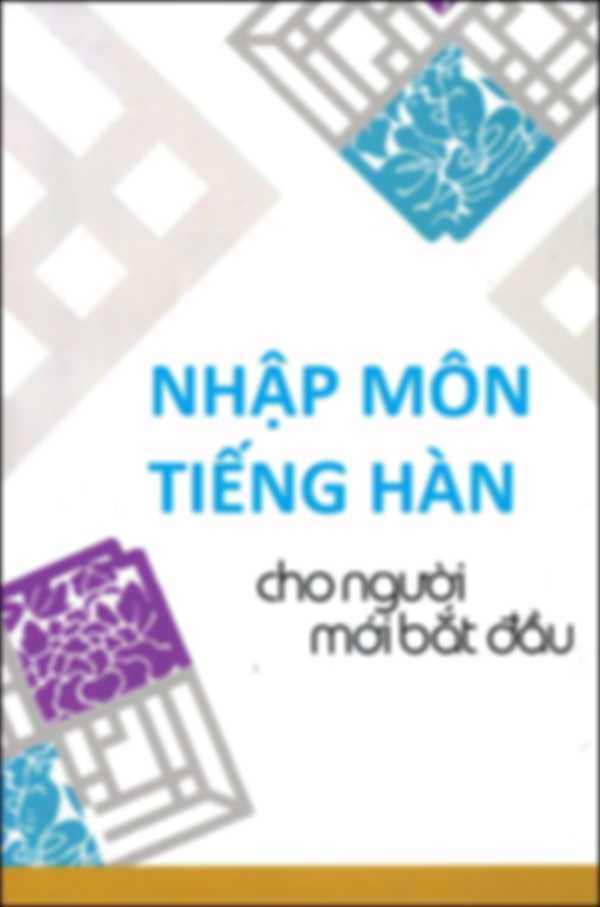 Nhập môn tiếng hàn cho người mới bắt đầu