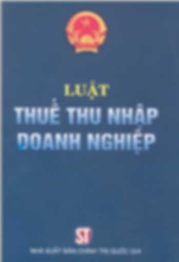 Luật thuế thu nhập doanh nghiệp