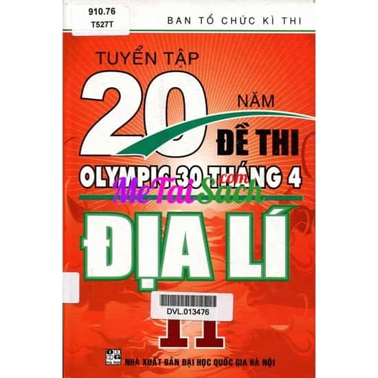 Tuyển Tập 20 Năm Đề Thi Olympic Địa Lí Lớp 11
