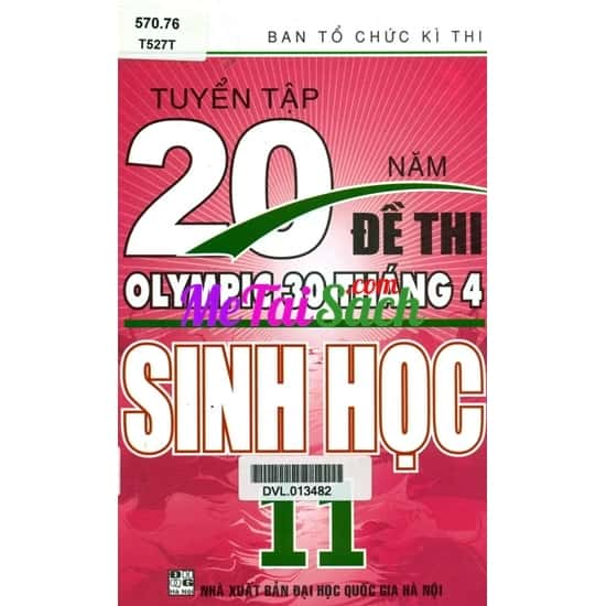 Tuyển Tập 20 Năm Đề Thi Olympic Sinh Học Lớp 11