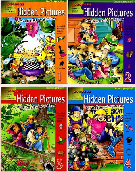 Hidden Pictures 1,2,3,4