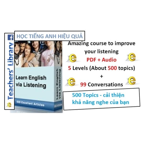 Learn English via listening 500 topics + 99 conversations
