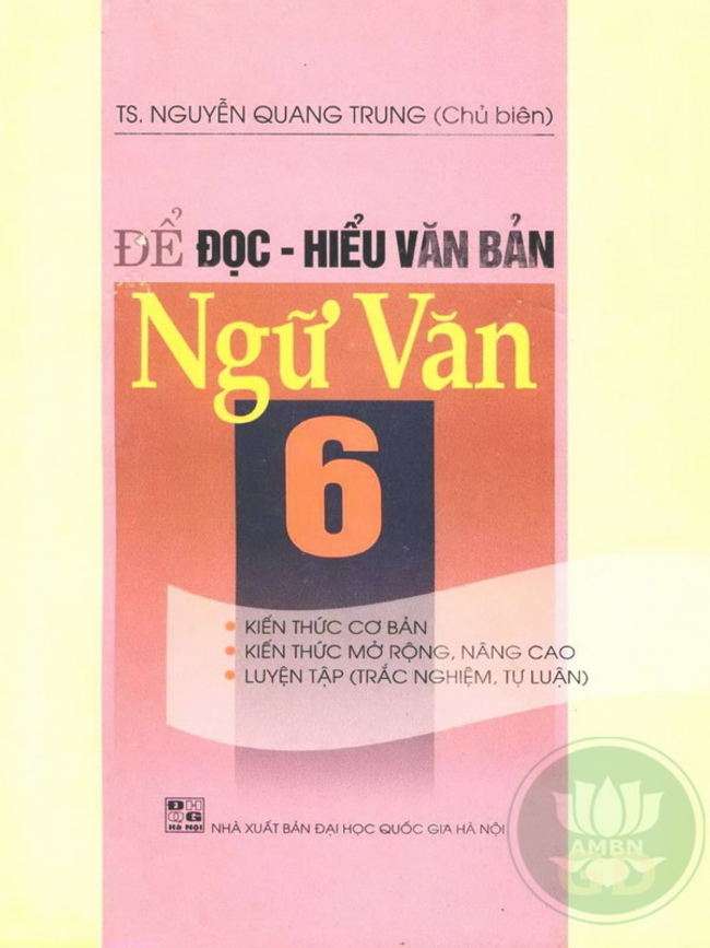 Để Đọc Hiểu Văn Bản Ngữ Văn 6