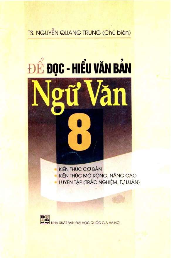 Để Đọc Hiểu Văn Bản Ngữ Văn 8 - Nguyễn Quang Trung