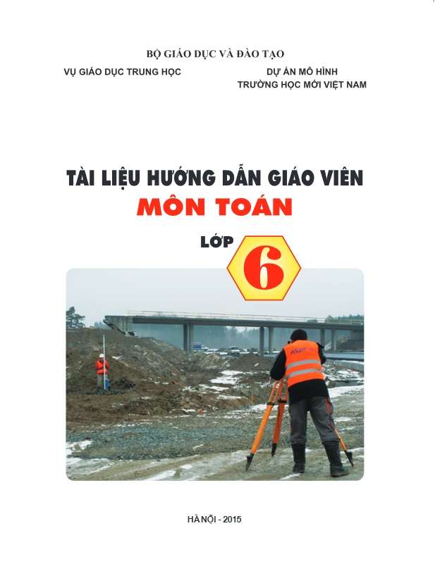 Tài liệu hướng dẫn giáo viên môn Toán lớp 6