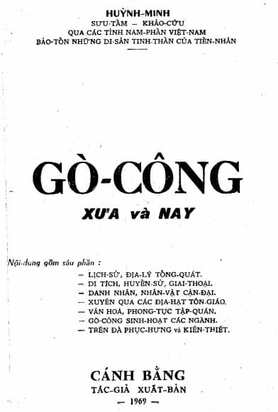 Gò Công Xưa Và Nay - Huỳnh Minh