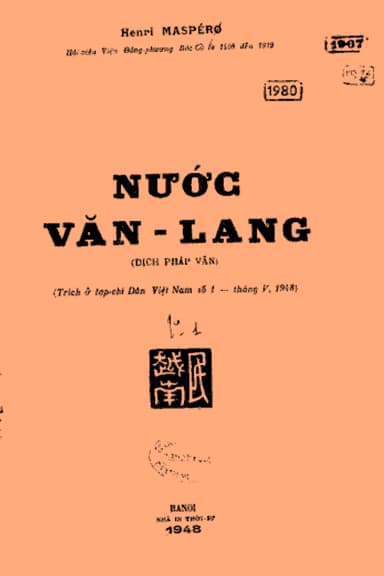 Nước Văn Lang - Henri Maspéro