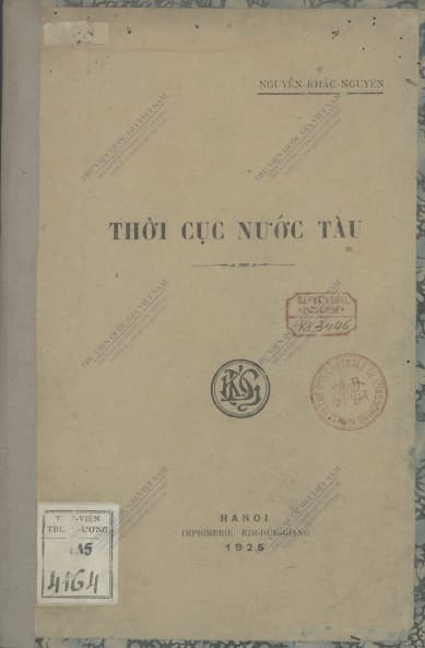 Thời Cục Nước Tàu (1925) - Nguyễn Khắc Nguyên