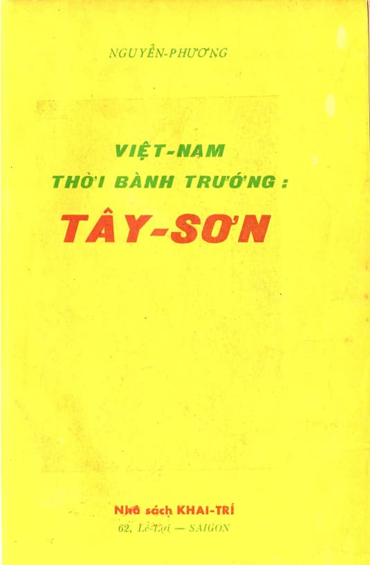 Việt Nam Thời Bành Trướng Tây Sơn-Nguyễn Phương