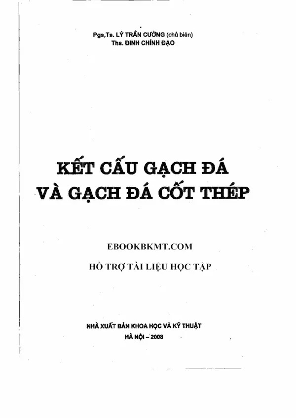 Kết Cấu Gạch Đá Và Gạch Đá Cốt Thép