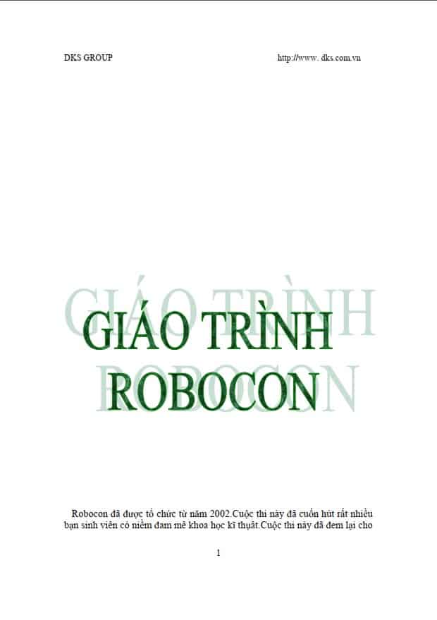 Giáo trình Robocon