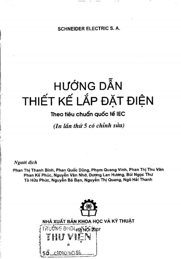 Hướng dẫn thiết kế lắp đặt điện theo tiêu chuẩn iec