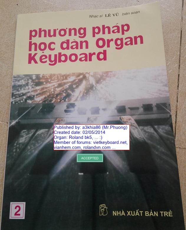 Phương Pháp Học Đàn Organ Keyboard Tập 2