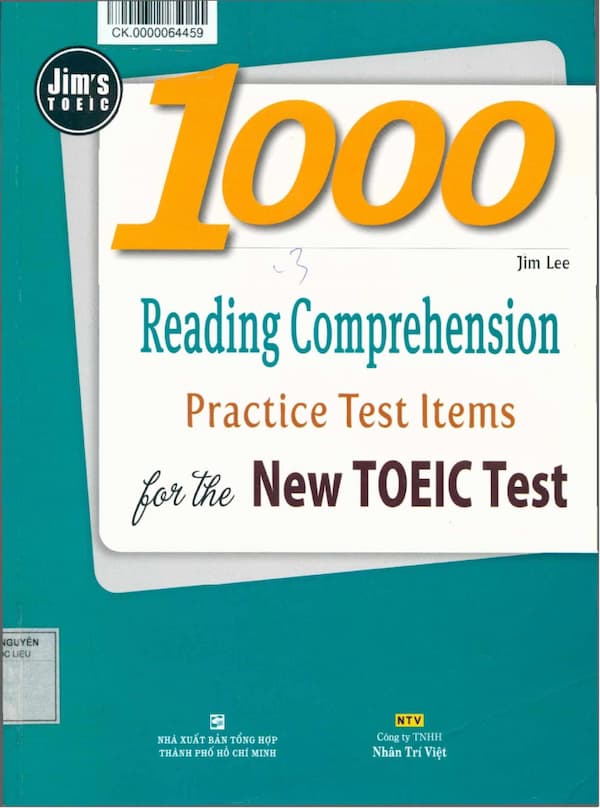 1000 Reading Comprehension practice Test Items for the New Toeic Test