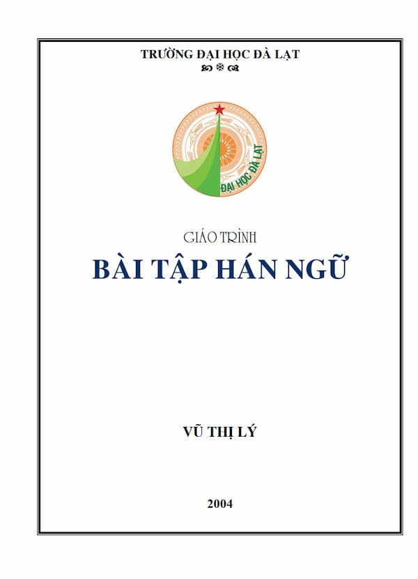 Giáo trình bài tập Hán Ngữ