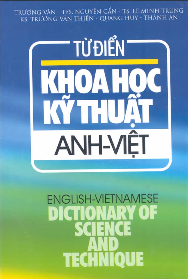 Từ điển khoa học kỹ thuật Anh - Việt