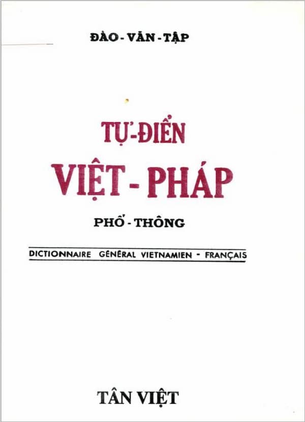 Từ điển Việt - Pháp Phổ thông