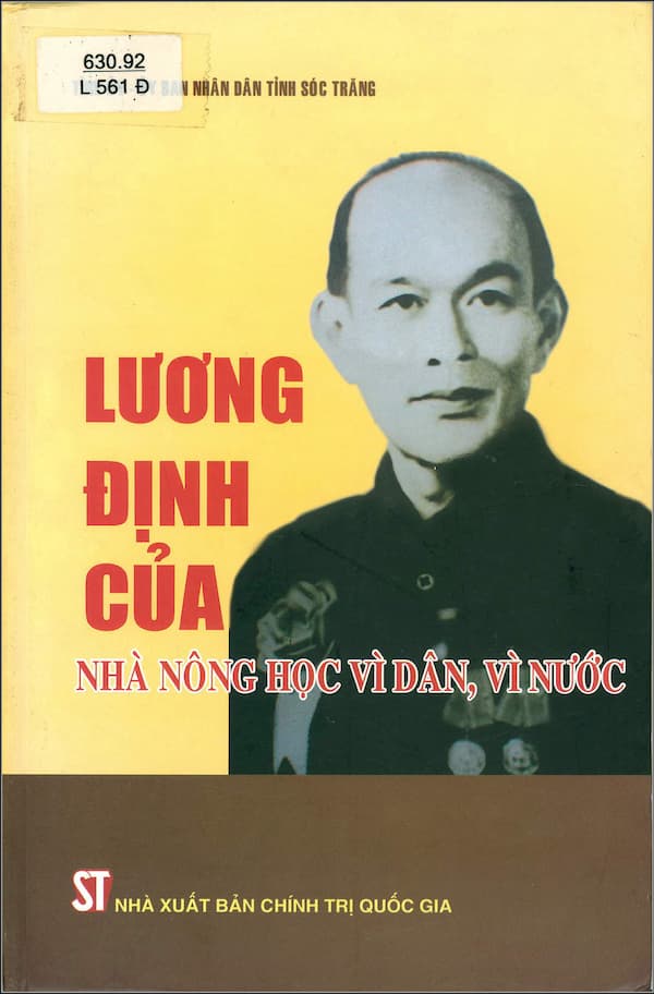 Lương Đình Của nhà nông học vì dân, vì nước